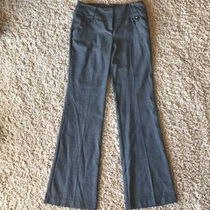 Heathered gray slacks